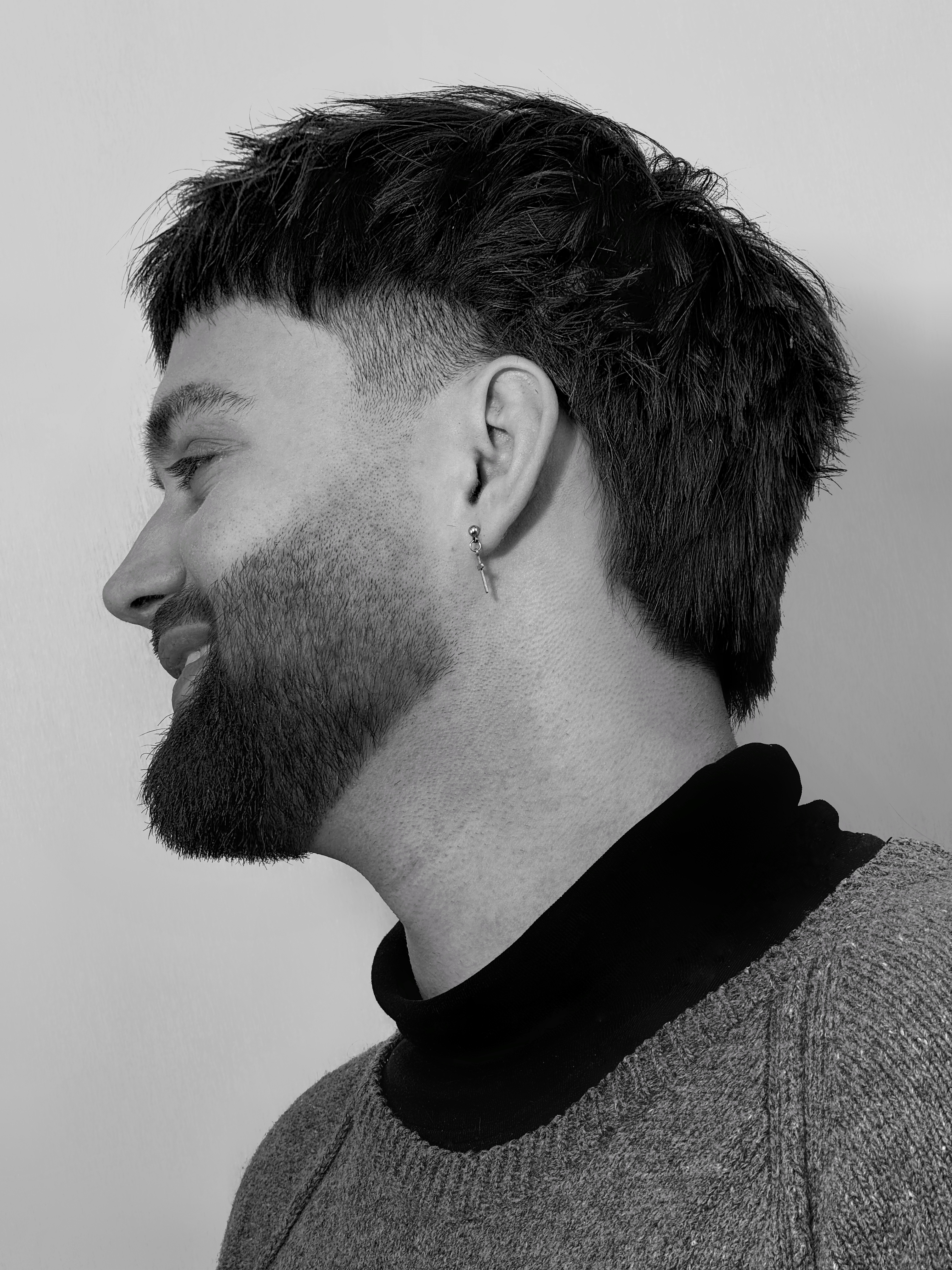 Текстурный кроп с оформлением бороды